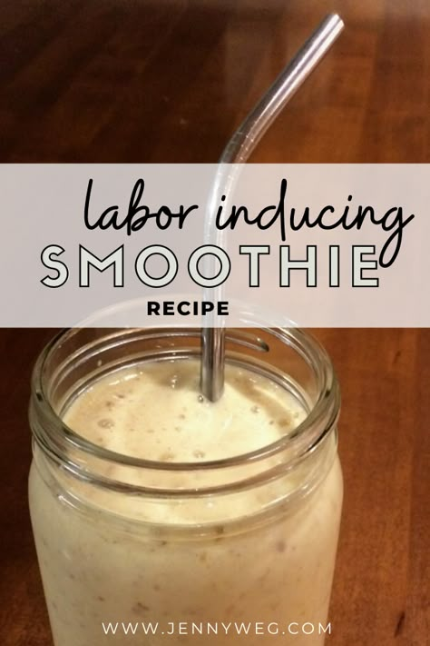 Foods To Help With Labor, Castor Oil Smoothie Labor, Pineapple Date Smoothie, Recipes To Induce Labor, Castor Oil Smoothie For Labor, Labour Inducing Food, Help Induce Labor Natural, Pineapple Date Smoothie Labor, Labor Inducing Food Recipes