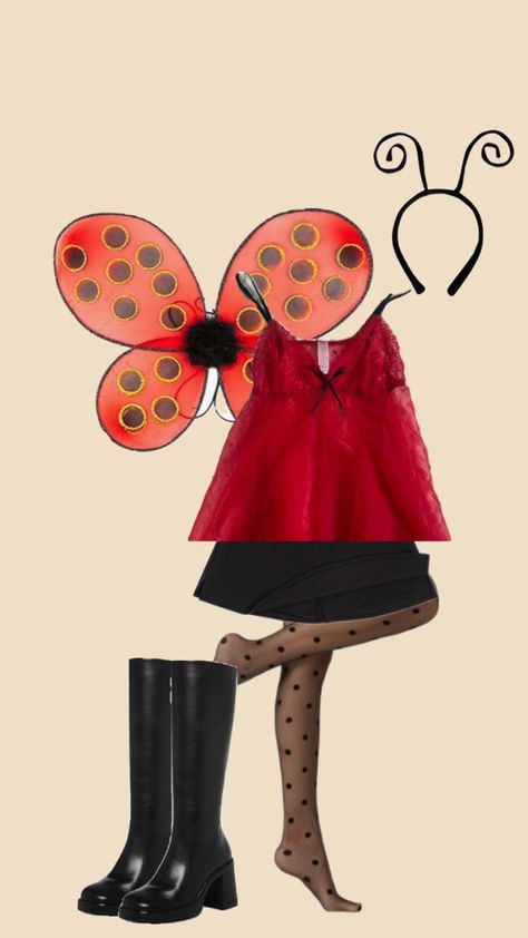 Ladybug Costume Diy, Hallo Costumes, Bug Costume, Halloween Fits, Book Costumes, Ladybug Costume, Diy Costumes Women, Pretty Halloween Costumes, Pretty Halloween