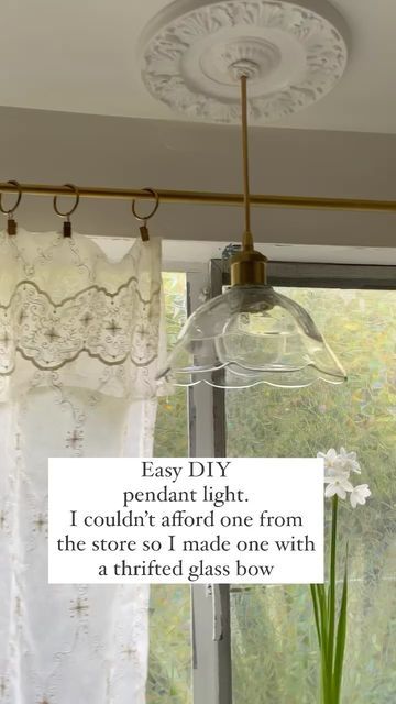 Diy Bowl Light Fixture, Diy Glass Pendant Light, Diy Pendant Light Ideas, Diy Glass Lamp Shade, Diy Light Fixtures Ceiling, Diy Pendant Light Shade, Diy Pendent Light, Diy Hanging Light Fixtures, Diy Light Fixture