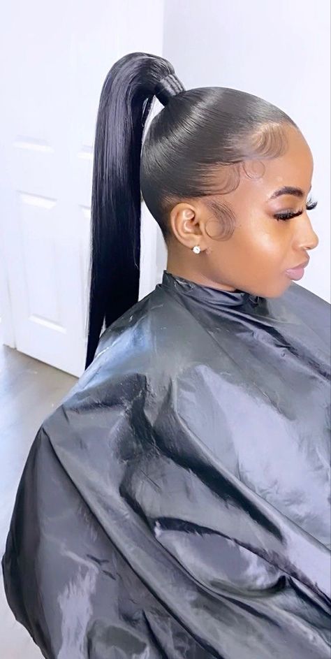 Short High Ponytail Hairstyles, Ponytail With Natural Black Hair, High Straight Ponytail Hairstyles, High Ponytail Straight Hair, High Braided Ponytail Hairstyles, Nice Ponytail Hairstyles, High Ponytail With Extensions, High Up Ponytail, High Top Ponytail