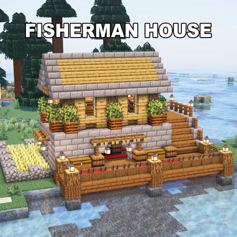 Minecraft Fisherman House ✅ Follow for OP Minecraft Builds 📢 Share with your Friends 💬 Rate this Build 1-10 🔖Tags 🔖 #minecraft #minecraftbuilds #minecrafters #minecraftpe #minecraftmemes #mınecraftideas #minecraftbuild #minecraftbuilding #minecraftbuilding #minecrafttutorial #minecraftonly #mcpe #minecraftpc #minecraftcreations #minecraftdaily #minecraftdesign #minecraftjava #minecrafts #minecraftyoutuber #gaming Minecraft Cliff Village, Butcher Minecraft, Minecraft Fishing House, Minecraft Butcher Shop, Minecraft Fisherman House, Minecraft Shop, Fisherman House, Minecraft Fantasy House, Fishing Shack