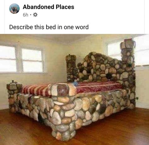 Bed rock Bizarre Photos, Design Fails, Unique Beds, Drawing Room, Decoration Design, New Room, Future House, Interior Design Living Room, Sake