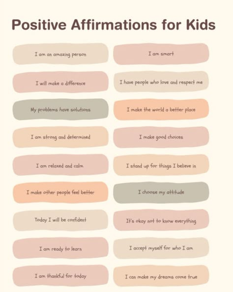 There are the best positive affirmations for kids Daily Affirmations For My Son, Elementary Affirmations, Godly Affirmations For Kids, Kids Morning Affirmations, Kids Words Of Affirmation, Children Affirmations For Kids, Affirmations For Daughters, Mirror Affirmations For Kids, Kids Affirmations For School