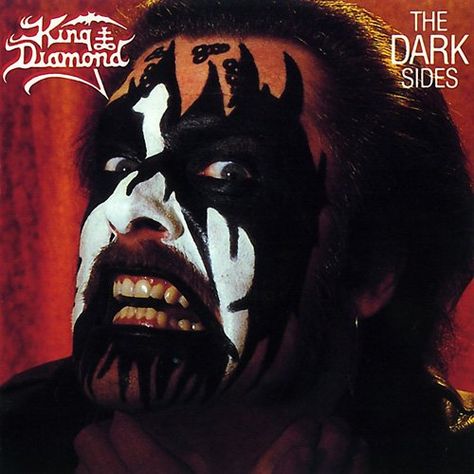 King Diamond-The Dark Sides 1988 Compilation Mercyful Fate, Marble Vinyl, King Diamond, Heavy Metal Fashion, Concept Album, Fright Night, Cover Artwork, Metal Music, Lp Vinyl