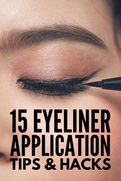 Eyeliner On Top And Bottom Lid, How To Apply Eyeliner To Top Lid, Top Lid Eyeliner How To Do, Waterline Eyeliner, Makeup Orange, Eyeliner Ideas, Tutorial Eyeliner, Eyeliner Application, Eyeliner Tips