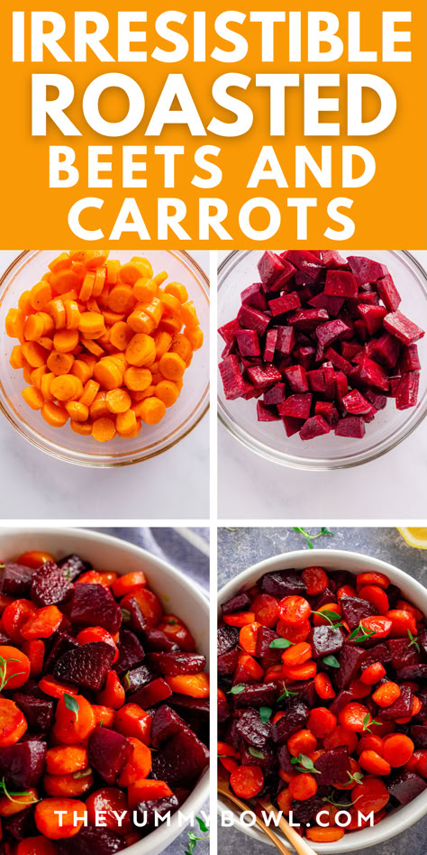 Try this easy honey roasted beets and carrots recipe for a healthy and vibrant side dish that everyone will love! #honeyroastedbeets #carrots #homemade #easyrecipes #healthymeals Fresh Beets Recipe Cooking, Beet Recipes Lunch, Roasted Carrots And Beets Oven, Beets Recipe Ideas, Fresh Beets Recipe, Cooked Beets Recipe, Vegan Beet Recipes, Honey Roasted Beets, Healthy Beet Recipes