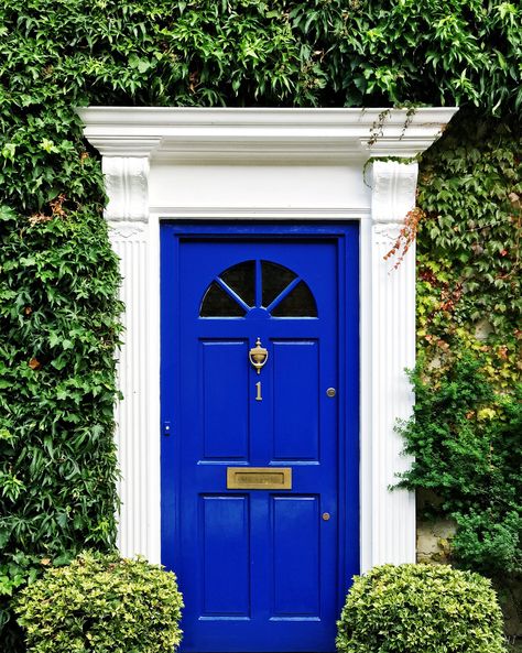 Blue Garage Door, Blue Front Door Colors, Blue Garage, Front Door Color, Garage Door Types, Front Door Styles, Blue Front Door, Blue Doors, Door Colors