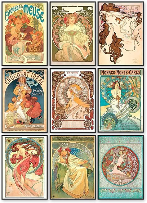 Art Nuvo Poster, Art Deco And Art Nouveau, Mucha Posters Art Nouveau, Art Nouveau Vintage, Art Deco Vs Art Nouveau, Neuvou Art, Art Nouveau Advertisement, Mucha Advertisement, Art Neavue