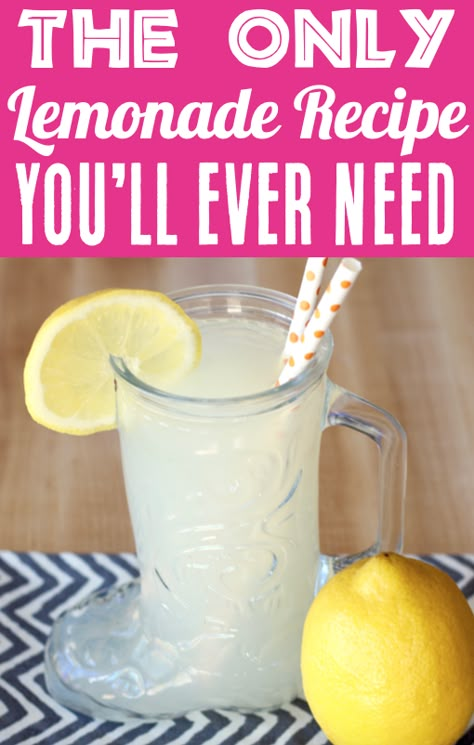 Best Lemonade Recipe, Good Lemonade Recipe, Easy Lemonade Recipe, Homemade Lemonade Recipes, Best Lemonade, Fresh Squeezed Lemonade, Lemonade Recipe, Fresh Lemonade, Easy Quilt