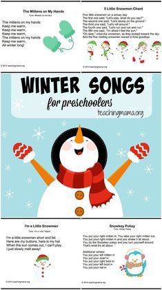 Winter Songs For Preschool, Songs For Preschoolers, Songs For Preschool, January Preschool, Winter Lesson Plan, Winter Theme Preschool, Winter Song, Circle Time Songs, Songs For Toddlers