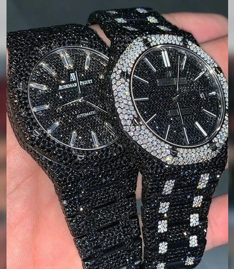 @Areeisboujee Black Diamond Watch, Classy Watch, Diamond Watches For Men, Diamond Watches, Expensive Jewelry Luxury, Dream Watches, Expensive Watches, Designer Watches, Dope Jewelry