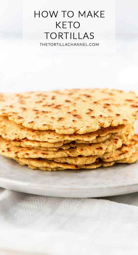 How to make the best keto tortillas recipe. Made with almond flour these tortillas are low-carb and gluten-free. They are pliable and so tasty. Visit thetortillachannel.com for the full recipe #thetortillachannel #ketotortillasrecipe #ketotortilla #lowcarbtortillas #almondflourtortillas Almond Flour Tortilla Recipe, Low Sugar Diet Recipes, Tortillas Recipe, Dinner Recipes Healthy Low Carb, Healthy Low Carb Snacks, Low Carb Soup Recipes, Keto Sides, Low Fat Low Carb, Keto Tortillas