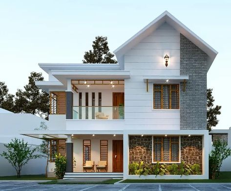 Kerala House Elevation, Traditional Kerala House, House Elevation Designs, Small House Design Kerala, New Model House, Kerala Traditional House, Improve Brain Power, House Structure Design, House Structure