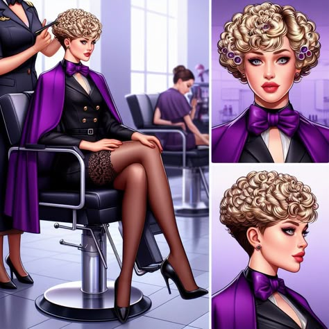 New Perm, Stepford Wives, Violet Chachki, Getting A Perm, Stepford Wife, Female Transformation, Hair Rollers, Perm, Beautiful Hair