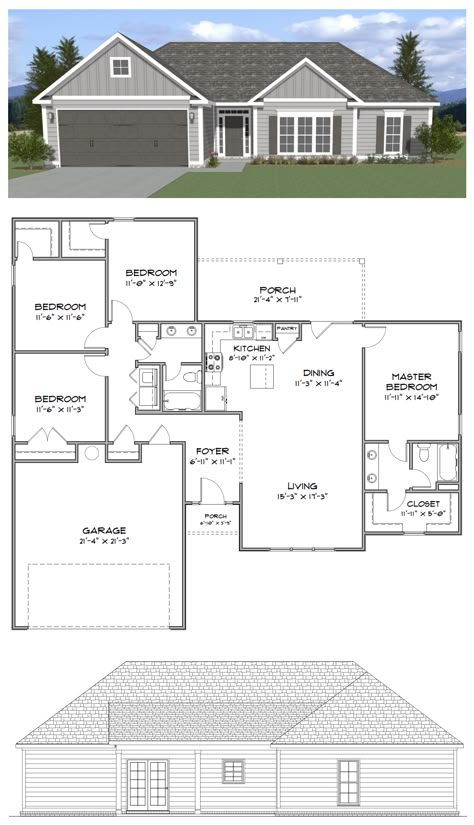 Plan SC1647 : ($800) 4 bedroom 2 bath home with 1648 of heated square feet. This home plan is available for purchase online along with many others at stevecoxinc.net. Contact us today to modify this plan. Budget Friendly Home Plans, Houses Plans 4 Bedroom, House Plans 2 Bedroom 2 Bath, 1 Floor 4 Bedroom House Plans, 4 Bed 2 Bath Floor Plans Open Concept, 4 Bedroom 2 Bath House Plans Single Story, 4 Bedroom Home Floor Plans One Level, 4 Bedroom 2 Bath House Plans, 4 Bedroom House Plans Open Floor Simple