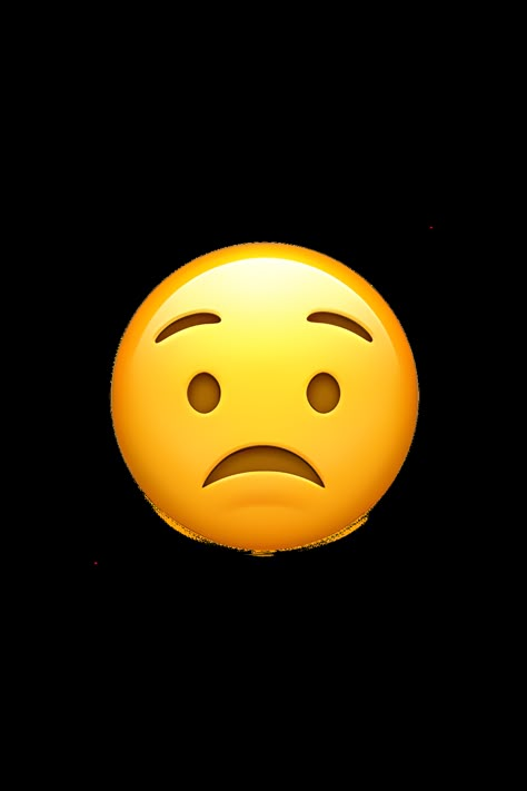 Worried Emoji, Worried Face, Worried Face Expression, Scared Emoji, Apple Emojis, Ios Emoji, Emoji Photo, Emoji Faces, Face Expressions