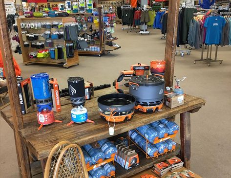 Best Outdoor Stores in America (Updated For 2018) • Gear Patrol Sports Garage, Diy Rack, Camping Store, Mountain Gear, Hammock Accessories, Outdoor Shop, Small Cafe, Espresso Bar, Store Windows