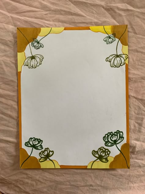 Using Alcohol Markers and bondpaper Cute Aesthetic Border Design, Marker Border Designs, Sst Project Border Design, Border Design Bond Paper, Border Design Ideas For Bond Paper, Note Book Border Design, Design Bond Paper, Border Ideas Aesthetic, Design Ideas For Bond Paper