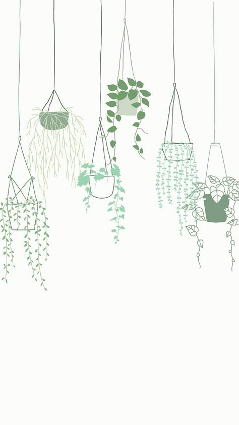 Green potted hanging plant vector background | free image by rawpixel.com / marinemynt Lover Doodle, Notion Images, Plant Cartoon, Plant Doodle, Cactus Vector, Wallpaper Background Design, Doodle Background, Plant Background, Plant Vector