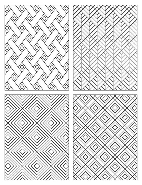 Geometric Pattern Coloring Page for Kids Geometric Patterns Coloring Pages, Free Geometric Coloring Pages, Geometric Designs Art Pattern, Basics Drawing, Zendoodle Patterns, Graph Art, Geometric Patterns Drawing, Fun Doodles, Geometric Coloring Pages