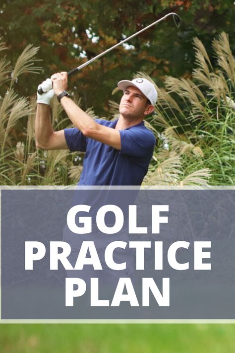 Golf Practice Plan Golf Practice At Home, Practice Golf At Home, Golf Practice Plan, Golf Exercises Strength, Weight Training For Golf, Golfing Tips, Home Golf Simulator, Golf Practice Drills, Golf Basics