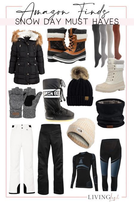 Found some incredibly cute snow day must haves on Amazon!! Stay warm and cozy while you play in the cold weather and snow! #LTKSeasonal #LTKHoliday #LTKunder100 Snow Mobile Outfits For Women, Snow Packing List, Colorado December Outfit, What To Wear In Wyoming Winter, White Snow Pants Outfit, What To Pack For Colorado Winter, Tahoe Outfits Winter, Snow Bibs For Women Outfit, Snow Outfits For Women Cold Weather