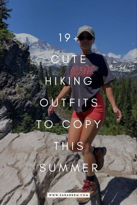 Looking for the perfect hiking outfits to elevate your summer adventures? I've rounded up the best hiking outfit ideas to keep you stylish, comfortable, and ready for the trail. Summer 2024 is upon us, and it's the perfect season to hit the trails with some fresh hiking outfits. Whether you're gearing up for a weekend camping trip or an intense day hike, having the right outfit is essential for both comfort and style. What to wear on a hiking date. #hiking #outfit Colorado Camping Outfits, Summer Trail Outfit, What To Wear Hiking Summer For Women, What To Wear On A Hike Summer, Outfits For The Mountains Summer, Cute Women’s Hiking Outfits Summer, Summer Trekking Outfit Women, Vacation Hiking Outfits, Hiking Women Outfit Summer