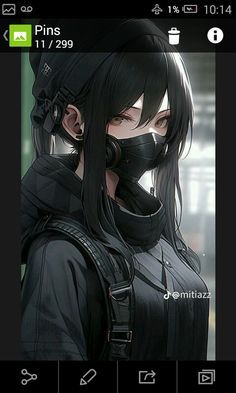 Anime Photo Profile Cool, Tomboy Drawing, Tomboy Anime, Tomboy Art, Characters From Movies, Anime Black Hair, Cyberpunk Anime, Images Kawaii, Popular Characters