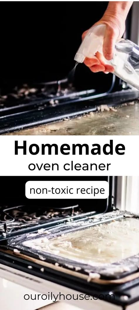 How To Deep Clean Your Oven, Cleaner For Oven, Natural Oven Cleaners Cleaning Recipes, Clean Bottom Of Oven, Non Toxic Oven Cleaning, Diy Oven Cleaner For Self Cleaning Oven, Homemade Stove Cleaner, Best Oven Cleaning Method, Oven Cleaner Hack