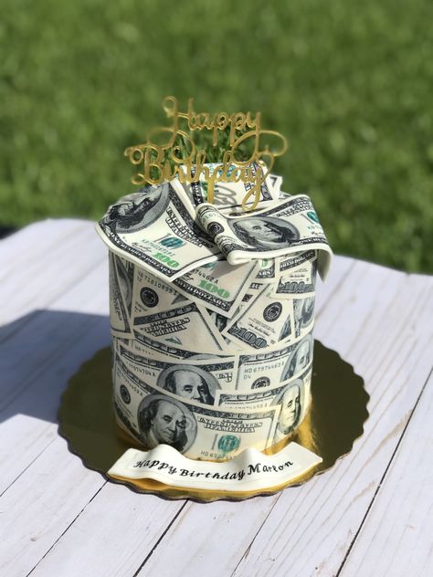 Cake With Money Design, Cake Money Design, Money Birthday Cake For Men, Money Cake Birthday, Money Cake Ideas, Gemini Cake, Money Birthday Cake, Money Birthday, Money Cakes