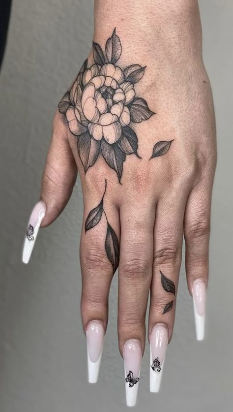 Cover Up Finger Tattoos, Flower Tattoos Meanings, Left Hand Tattoo, Symbolism And Meanings, Thumb Tattoos, Minimalistic Tattoo Ideas, Flower Tattoo Meanings, Chrysanthemum Tattoo, Minimalistic Tattoo