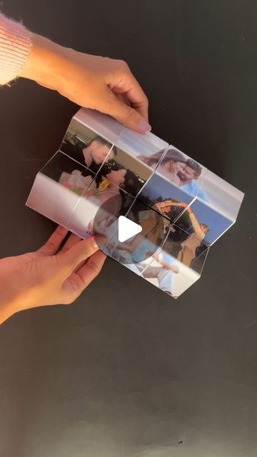 Photo Cube Diy Paper, How To Make Cubes Out Of Paper, Cube Making With Paper, Diy Photo Crafts Homemade Gifts, Magic Photo Cube, How To Make An Infinity Cube, Infinity Box Diy, How To Make Infinity Cube, How To Make A Cube Out Of Paper