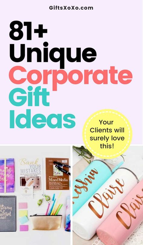 Looking for something New and Unique Gift Ideas for Your Clients and Employees? We'have Got You an Ultimate List of 81+ Corporate Gift Ideas! Business Promotional Gifts, Corporate Gift Ideas, Client Appreciation Gifts, Company Swag, Corporate Giveaways, Unique Corporate Gifts, Corporate Gift Baskets, Swag Ideas, Customer Gifts