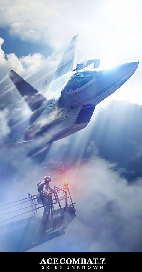 Unknown Wallpaper, Ace Combat 7 Skies Unknown, Fighter Planes Art, Jet Fighter Pilot, Ace Combat, Us Military Aircraft, Military Wallpaper, F22 Raptor, Airplane Photography