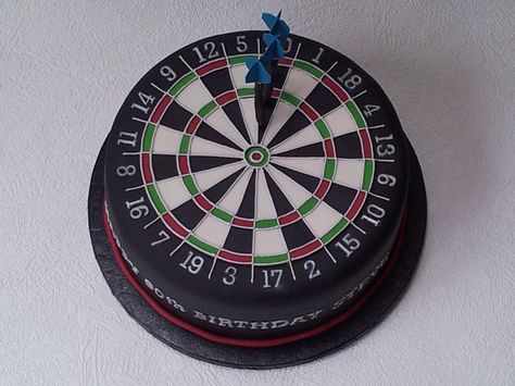 Dartboard cake - Dartboard cake Dart Board Cake, Dartboard Cake, Dads Birthday, Fun Cakes, Torte Cake, 3d Cake, Dart Board, Cake Images, White Cake