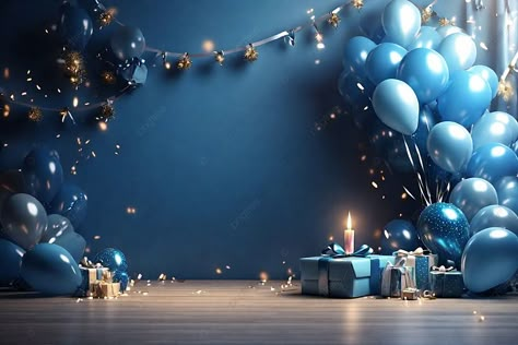 Background Birthday Design, Birthday Poster Background, Birthday Wallpaper Backgrounds, Blue Birthday Backdrop, Bday Background, Happy Birthday Background, Birthday Background Design, Happy Birthday Blue, Birthday Party Balloons