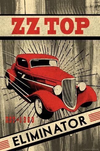 Zz Top Eliminator, Legs Video, Billy Gibbons, Rock N Roll Art, Vintage Concert Posters, Rock Band Posters, Vinyl Magnets, Zz Top, Rock N Roll Music