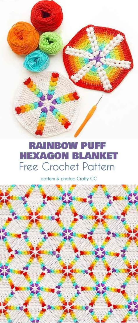 Beautiful Hexagon Blanket Free Crochet Patterns | Your Crochet Blanket Ideas Crochet, Crochet Blanket Ideas, Hexagon Blanket, Easy Blanket, Crochet Leg Warmers, Beginners Crochet, Blanket Ideas, Tutorial Ideas, Crochet Hexagon