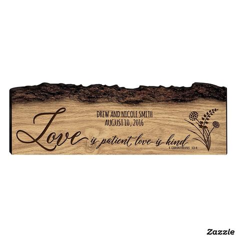 Bark Wall, Idea For Anniversary, Laser Engraved Wedding, Wood Burned Signs, Wooden Carved Signs, Family Tree Gift, Cnc Ideas, Wooden Wall Signs, Hand Painted Wooden Signs