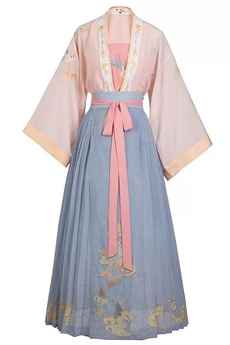 Japanese Kimono Fashion, Gaun Abad Pertengahan, Cute Kimonos, Ancient Dress, Chinese Style Dress, Fashion Drawing Dresses, Kawaii Fashion Outfits, Dress Sketches, Traditional Costume