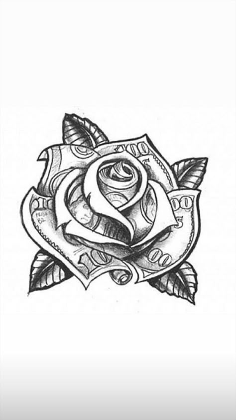 Rose And Money Tattoo, Chicano Gangster Tattoo Designs, Rose Hand Tattoo Woman, Gangsta Tattoos For Women, Tatt00 Ideas, Baddie Forearm Tattoos, Chicana Tattoos For Women, Hand Tattoos For Women Unique, Money Tattoo Ideas