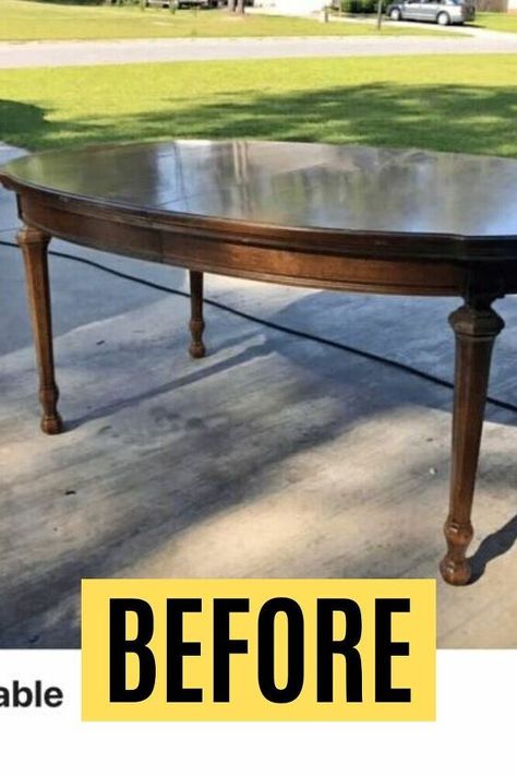 We love this Joanna Gaines inspired rustic farmhouse oval table and chairs makeover idea. Decorate your dining room on a budget with this diy farmhouse upcycle before and after. Farmhouse Dining Table Makeover, Dining Table Upcycle, Diy Farmhouse Dining Table, Farmhouse Upcycle, Table And Chairs Makeover, Diy Table Makeover, Dining Chair Makeover, Dining Room Table Makeover, Oval Dining Room Table