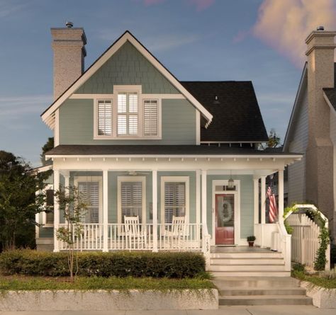 Cottage Home Plans, Cottage House Exterior, Small Cottage House Plans, Allison Ramsey, Small Cottage Homes, Country Cottage Decor, Cottage Home, Cottage Plan, Beach Cottage Decor