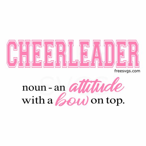 Cheerleading Cricut Ideas, Cheer Sayings Quotes Cheerleading, Cheerleader Svg Free, Svg Cheerleading Free, Free Cheer Svg Files For Cricut, Cheer Printables, Cheerleading Svg Files Free, Free Cheerleading Svg Files For Cricut, Cheer Cricut Ideas