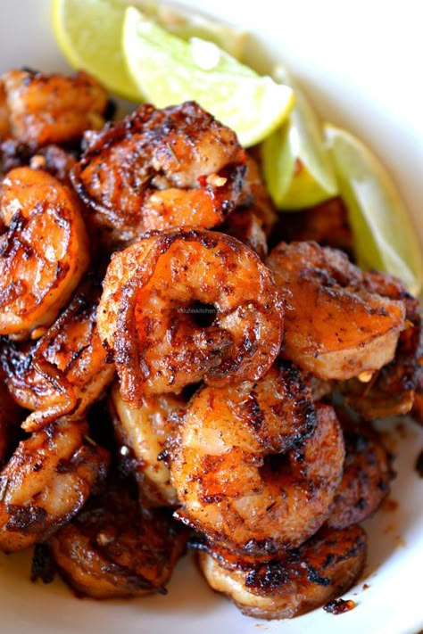 Why Spicy Honey Grilled Shrimp?
Shrimp is a fantastic protein for grilling because it cooks quickly and absorbs marinades beautifully. This recipe combines the sweetness of honey with a kick of heat from chili flakes and spices, creating a perfect balance of flavors. Plus, grilling the shrimp gives them a smoky char that enhances their natural sweetness. Whether you’re serving these as a quick snack or making them the star of your meal, these shrimp pack a punch of flavor in every bite.

... Spicy Grilled Shrimp Recipes, Shrimp With Head Recipes, Shrimp On Grill Recipe, Honey Chili Shrimp, Spicy Honey Shrimp, Honey Glazed Shrimp Recipes, Barbeque Shrimp Recipes, Asian Shrimp Marinade, Shrimp Kebabs Grilled