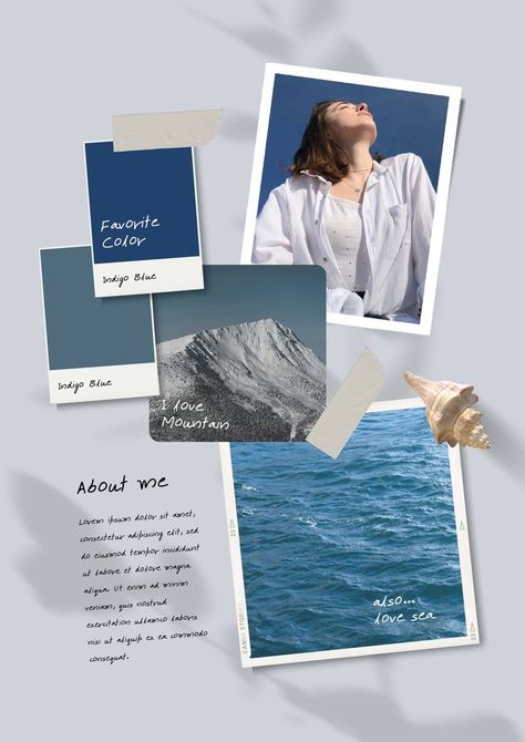 Introduce your personality and individuality with this beautiful profile template. All about me templates are the best way to provide a professional look for your personal or professional profile. Keywords: About Me, Personal, Biography, Biodata, Profile, Resume, CV, Moodboard, Introduction, Scrapbook, Poster, Diary, Photo Collage, Album, Color Palette, Aesthetic, Mood Board, Polaroid, wallpaper backgrounds, nail portfolio, graphic design, canva elements, nails, nail design, outfit Me Profile, About Me Poster, All About Me Poster, Me Poster, Unique Scrapbooks, 포트폴리오 레이아웃, Photo Polaroid, Photo Collage Design, Portfolio Template Design