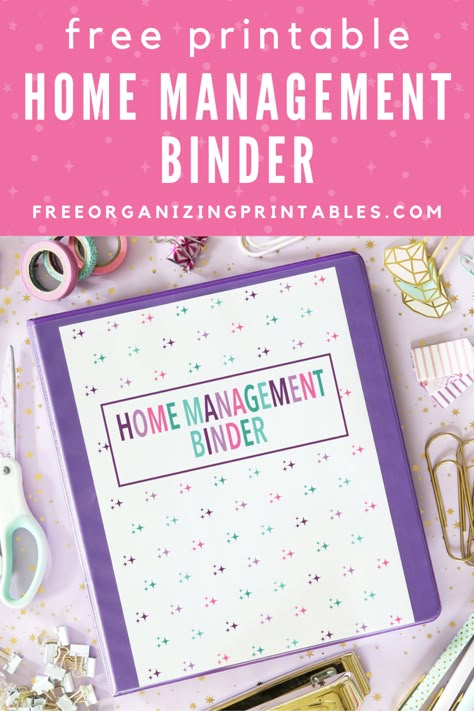 Household Planner Home Management Binder Free Printables, Diy Binder Planner Ideas, Home Organiser Ideas, Home Maintenance Binder Free Printables, Organize Personal Documents, Home Finance Organization, Home Manuals Organization, House Management Binder, House Binder Printables Free