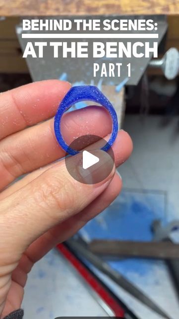 Kyri Jewelry | Western NY’s 1st Permanent Jewelry Experience on Instagram: "Watch me make a Sterling Silver Signet Ring using the Wax Carving and Lost Wax Casting technique.
Part one of three. 
Stay tuned for more!" Wax Cast Rings Sterling Silver, Silver Cast Ring, Wax Casted Rings, Wax Carved Signet Ring, Wax Cast Rings, Lost Wax Ring, Wax Carving Jewelry Tutorials, Wax Ring Carving Ideas, Wax Carved Jewelry