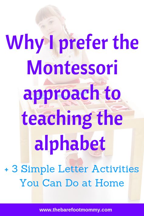 Teaching Letters Montessori, How To Teach The Alphabet Montessori, How To Teach Alphabet, How To Teach Toddlers Letters, How To Teach Letters, How To Teach The Alphabet, Teaching Alphabet To Toddlers, Teach Toddler To Read, Montessori Letters