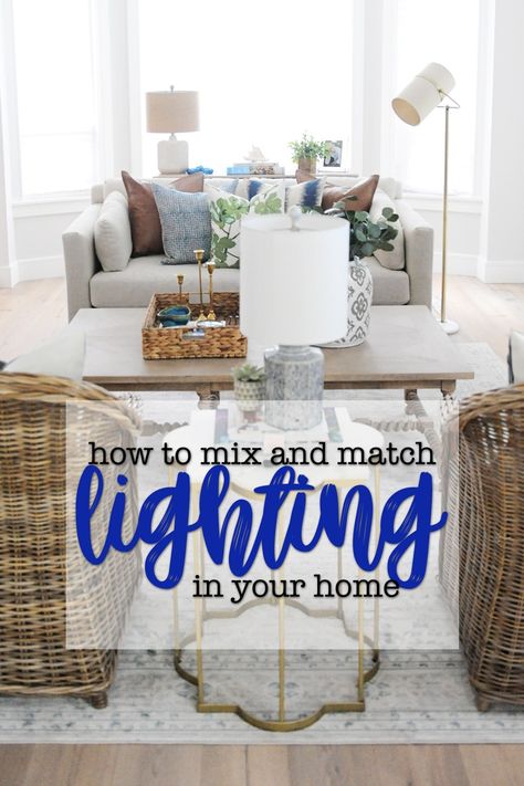 Ideas on how to mix and match lighting in your home for a cohesive look. #lighting #homedecor #interiordesign #PinkPeppermintDesign Coordinating Light Fixtures, Pink Peppermint, Light Em Up, Open Concept Home, Living Room Design Inspiration, Easy Entertaining, How To Mix, Kitchen Lighting Fixtures, Beautiful Living Rooms